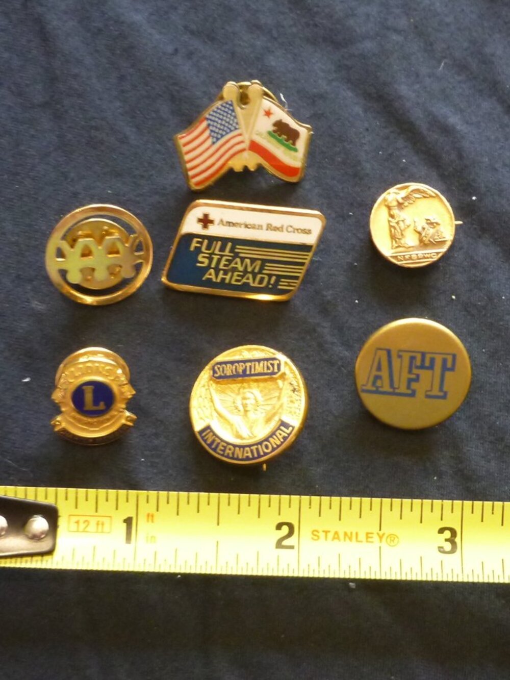 Vintage Organizational Lapel Pins (Lot of 7)